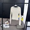 [En Stock] Camiseta Base Transparente de Manga Larga Estilo Ro Ultra Delgada para Mujer, Corte Ajustado, Camiseta Interior Favorecedora