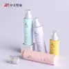 60/100/120ml/140ml Botella Blanca Esmerilada de Viaje Rellenable para Loción Material PET Set Cosmético Spray