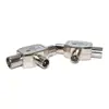 Conector de Antena Venda Direta Antena de Metal Divisor de Três Vias 9.5 Um Macho para Duas Fêmeas Divisor de TV Plug de TV Adaptador de Antena