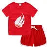 Camiseta de cuello redondo para niños, pantalones cortos, camiseta informal coreana, conjunto de camiseta interior absorbente de sudor, de caramelo, de verano 2023