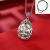 Colgante de elefante de esmalte retro de estilo étnico para mujer, cadena larga para suéter de plata esterlina 925, nuevo colgante versátil 2023