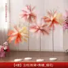 Set de Decoración de Habitación de Boda para la Sala de Estar de los Recién Casados, con Decoraciones de Pasillo de Fuegos Artificiales de Caña y Accesorios Dorados de "Doble Felicidad" para Boda