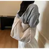 Moda Otoño e Invierno 2024 Bolso Nuevo para Mujer Bolso de Hombro Casual de Gran Capacidad Estilo Coreano Tendencia Corduroy Bolso Tote Grande