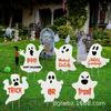 Venda Quente Transfronteiriça Placas de Chão para Pátio de Halloween Placas Decorativas de Fantasma de Terror Luminosas para Exterior de Halloween