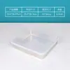 Plato Cuadrado de Acero Inoxidable 304 con Tapa, Bandeja Plana de Fondo para Alimentos, Plato Profundo Engrosado, Caja Cuadrada para Preparación de Verduras en el Hogar