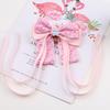 Doce rosa torção arco hairpin menina cocar princesa estilo estrangeiro hairpin diy material sapato flor acessórios
