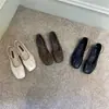 Zapatos retro estilo coreano de abuela 2026 nuevo producto zapatos de vestir sencillos de punta cuadrada con pliegues, tiras cruzadas y suelas planas