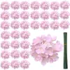 Flor artificial de hortensia de un solo tallo para decoración de bodas, cabeza de flor bordada, arreglo floral, flor falsa de narciso