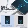 Cabo de Carregamento Rápido Trançado USB Tipo-C 6A PD60W Carregador de Carro Cabo com Gravação a Laser Serigrafia Cabo Transfronteiriço para Série iPhone 15 Porta C