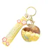 Nuevo Llavero de Gominola de Frijol con Aceite de Dibujos Animados, Lindo Colgante para Mochila de Estudiante, Decoración de Corazón Femenino, Pequeño Regalo Creativo