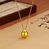 Colar de Diamante Bola Bing Moda Feminina Novo Pingente Redondo Bola Chinesa Corrente de Clavícula Elegante Luxo Leve Corrente de Colar Versátil