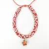 Explosivo color japonés gato y gato con cuello de viento perro pequeño Campana collar para mascota fabricantes de joyería
