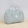 Cesta de Ducha Portátil de Plástico con Forma de Diamante Grande, Cesta de Plástico para Artículos Varios, Cesta de Almacenamiento para Baño, Cesta de Artículos de Tocador Ensamblada, Cesta Suave