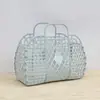 Cesta de baño portátil de plástico con diamantes al por mayor cesta de plástico para artículos varios cesta de almacenamiento para baño montaje cesta para lavar cesta suave