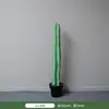 Planta Artificial de Cactus Columna del Desierto para Paisajismo Verde Interior y Exterior, Planta en Maceta de Pie para Escaparates de Centros Comerciales, Simulación de Alta Calidad