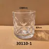 Taza de Vela de Vidrio Taza Vacía Decoración de Sala de Estar Botella de Aromaterapia Taza de Regalo para Velas Portavelas de Cristal Taza Portavelas Transparente al por Mayor