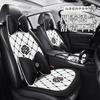 Cojín de Asiento de Coche Celebridad de Internet Pequeño Flor Rosa Chanel Funda de Asiento Lazo Dibujos Animados Funda de Asiento para Mujer Medio Paquete Cojín de Asiento Camelia