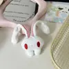 Presilha de Cabelo de Pelúcia de Coelho com Orelhas Longas Fofa Estilo JK Japonês Presilha de Cabelo para Menina Acessório de Cabelo Lolita