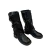 Botas de tacón grueso hasta la mitad de la pantorrilla, nuevos estilos otoño/verano, increíblemente estilosas, perfectas con pantalones, súper a la moda, plisadas y con diseño de bota Martin