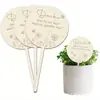 Etiquetas de Madeira para Plantas Transfronteiriças Placas de Madeira para Jardinagem Etiquetas de Nome para Flores e Plantas Verdes Decorações de Jardim de Encaixar