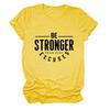 Camiseta para mujer con estampado "Sé más fuerte que tus excusas" de Amazon Cross-border Independent Station