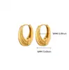 Brincos Estilo Ins Ondulados Torcidos, Brincos Niche Descolados, Argolas Femininas da Moda, Banhados a Cobre com Ouro Real, Elegantes Atacado Novos Modelos
