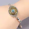 Pulsera de aleación de estilo étnico chino, accesorio metálico de nicho con flor de loto y sensación de alta gama, decoración al por mayor
