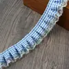 Xadrez com renda joias artesanais materiais de embalagem renda plissada acessórios plissados combinação de roupas material de saia borda