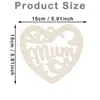 Corazón de Madera para el Día de San Valentín Transfronterizo Div con Forma de Corazón Etiquetas de Madera para el Día de la Madre Fiesta de Cumpleaños Decoración del Hogar Adornos Colgantes