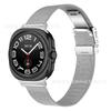 Adecuado para Correa de Reloj Milanés Samsung Watch Ultra Ultra2 Metal Acero Inoxidable Hebilla Trasera de Tortuga Correa de Acero