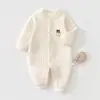 Macacões Acolchoados de Algodão de Ar para Bebês Outono e Inverno Roupas Quentes para Recém-nascidos Roupas de Bebê Masculinas e Femininas Categoria de Algodão Puro a