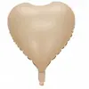 Globo de Película de Aluminio Forma de Corazón de 18 Pulgadas Decoración para Boda Fiesta de Cumpleaños Arreglo de Cumpleaños Boda Bola de Papel de Aluminio de Amor