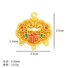 Hangzhou Lingyin Wenchuang Bolsa de Dinheiro de Cabacinha Pingente de Paz e Alegria DIY Bolsa Chaveiro Pingente Portátil Venda por Atacado