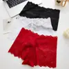 Nova Renda de Exportação Cor Pura Roupa Íntima Feminina Novo Boxer Cortado Sem Costura Confortável Sexy Roupa Íntima