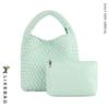 Bolsas para Mujer Transfronterizas, Bolsas de Alta Calidad de Moda, Bolsas Tejidas Puramente Hechas a Mano, Bolsos Tote, Bolsos Madre-Hijo, Compra Uno y Llévate Otro, Bolsos Versátiles