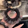 Goma de Pelo Básica Estilo Coreano con Borde a Cuadros para Mujer 2026, Cuerda Elástica para Moño Alto y Cola de Caballo Alta, Accesorio para el Cabello