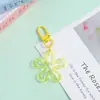 Nuevo Llavero de Flor Hueca Transparente de Colores Colgante para Joyería DIY Encanto Versátil Creativo para Bolso Femenino