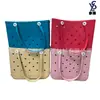 Bolsa de praia EVA colorida com furo grande Cesta de praia EVA de espuma injetada Almofada de cabeça massageadora de espuma EVA