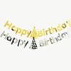 Chapéu de Aniversário com Banner de Folha Dourada Integrado para Decoração do Primeiro Aniversário do Bebê, Atacado Personalizado Modelo Novo