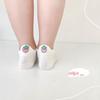 1024 Calcetines Infantiles al por Mayor Productos de Algodón Zhuoshang Primavera y Verano 2024 Calcetines para Niñas con Bordado Arcoíris Calcetines de Algodón Peinado para Niños