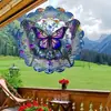 Vento Giratório de Aço Inoxidável Mais Vendido Transfronteiriço Mandala Visual 3D Pingente Giratório Sino de Vento Decoração de Pátio Externo Jardim