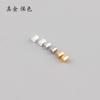 Bolsa de oro de 18k accesorios de joyería DIY 2 mm accesorios cuenta divisoria tubo cuenta posicionadora tubo fijo material para abalorios paquete pequeño