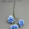 Flores Artificiales Azules Ramo Materiales para Decoración de Escena de Boda, Rosas Azules para Arreglo de Piso de Salón de Bodas y Flores Decorativas