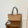 Bolso Tote de Lona Color Sólido Simple Nuevo Verano 2026, Bolso de Hombro de Gran Capacidad para el Trabajo, Bolso de Mano Elegante y Único