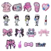 Direto do fabricante: Pingentes de sapato corc de enfermeira de desenho animado, patches de borracha macia em PVC, acessórios de moda DIY para sapatos clogs