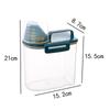 Barril de painço com balança à prova de umidade, cozinha transparente com copo medidor, tanque de cereal grosso selado à prova de insetos, tanque de arroz de 1,5 kg