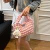 Nova bolsa de ombro plissada com bolhas de nuvem para deslocamento, bolsa simples de grande capacidade, estilo coreano, bolsa feminina para celular