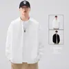 Camisa de Alta Calidad con Patrón en Relieve para Hombre 2026 Primavera Nuevo Estilo Holgada Versátil Top Casual de Manga Larga Camisa Juvenil