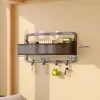Estante de almacenamiento para dormitorio, cesta colgante de mesita de noche, cesta de almacenamiento para litera de dormitorio, herramienta de almacenamiento colgante tipo gancho montada en la pared