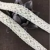 Atacado de fábrica código de barras bilateral novo algodão renda de algodão multi-especificação ponto renda de bordado bilateral de diamante